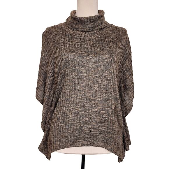 Brown Turtleneck Sweater Blouse - Picture 1 of 4
